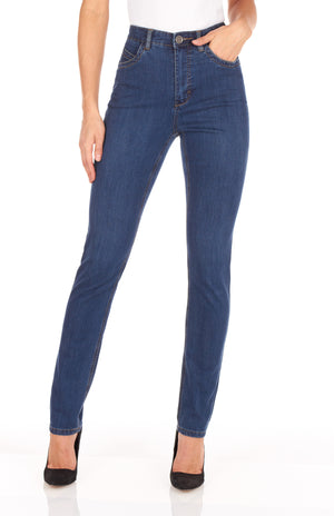 Light indigo supreme denim, Suzanne slim leg